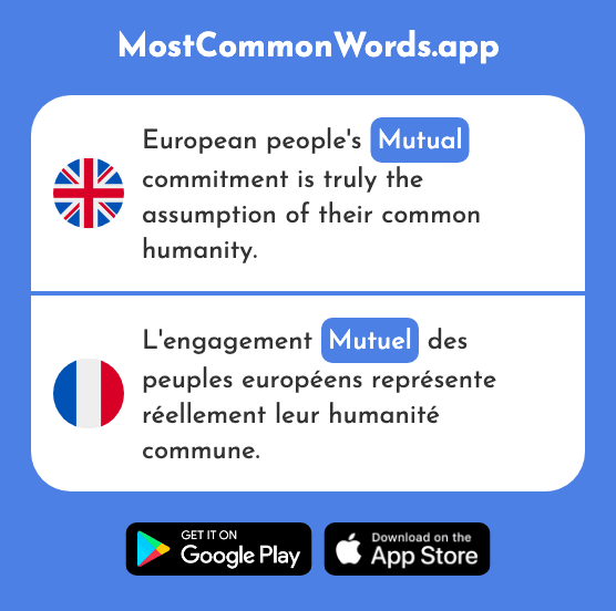 Mutual - Mutuel (The 2642nd Most Common French Word)