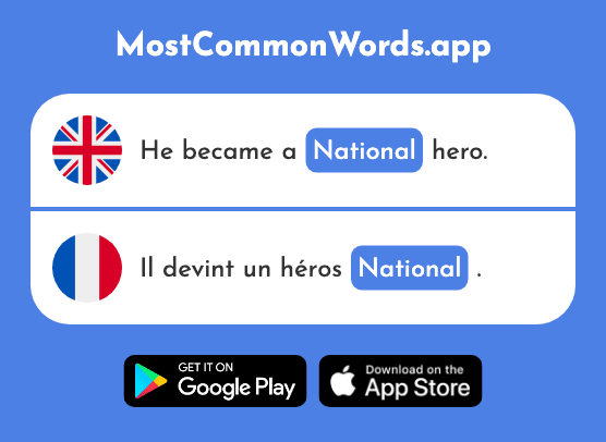 National - National (The 227th Most Common French Word)