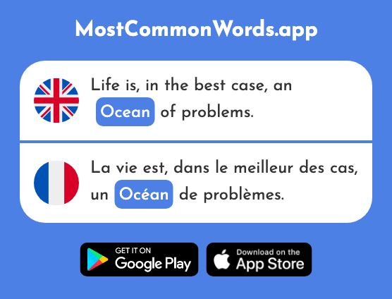 Ocean - Océan (The 2513th Most Common French Word)