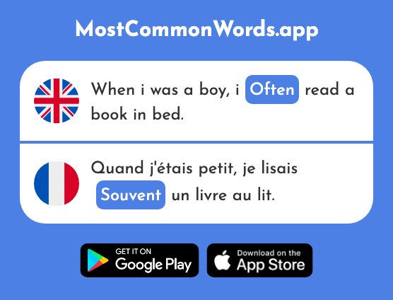 Often - Souvent (The 287th Most Common French Word)