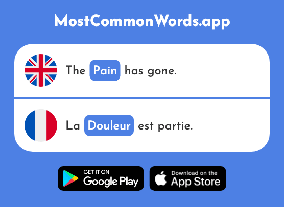 Pain - Douleur (The 2013th Most Common French Word)