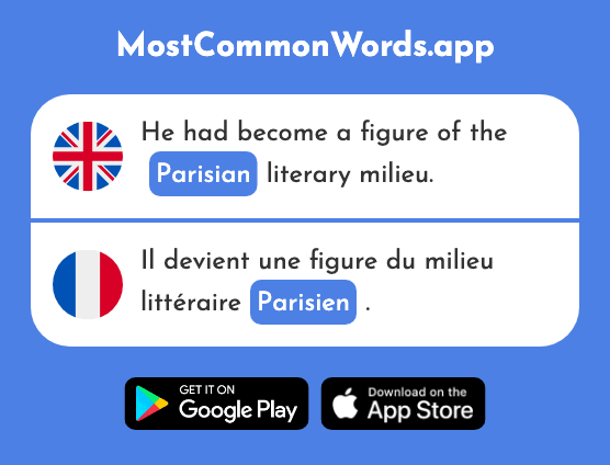 Parisian - Parisien (The 2549th Most Common French Word)