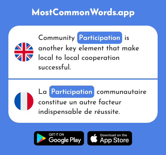 Participation - Participation (The 1351st Most Common French Word)
