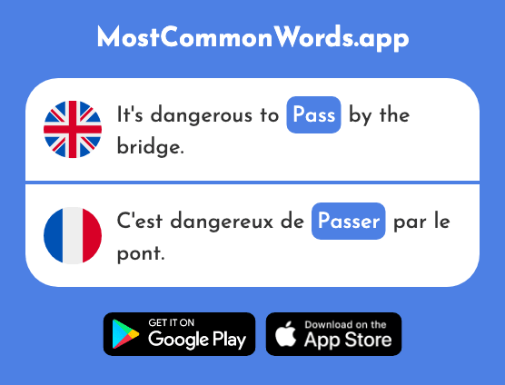 Pass - Passer (The 90th Most Common French Word)