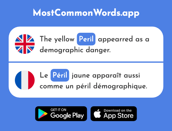 Peril - Péril (The 2969th Most Common French Word)