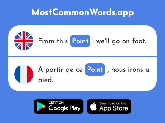 Point, at all - Point (The 97th Most Common French Word)