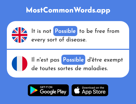 Possible - Possible (The 175th Most Common French Word)