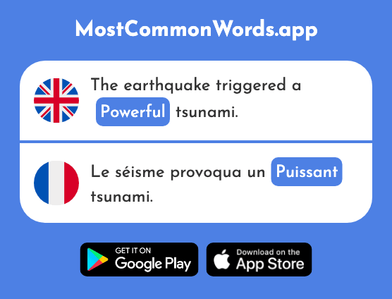 Powerful - Puissant (The 1229th Most Common French Word)
