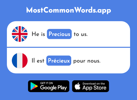 Precious - Précieux (The 1277th Most Common French Word)