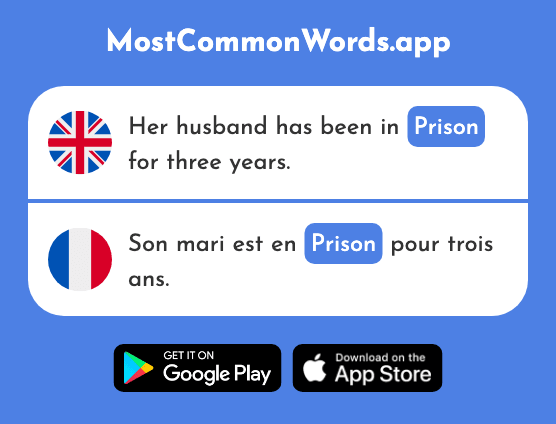Prison - Prison (The 1010th Most Common French Word)