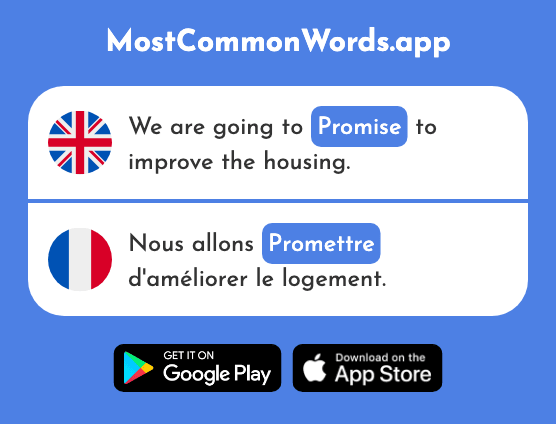 Promise - Promettre (The 854th Most Common French Word)