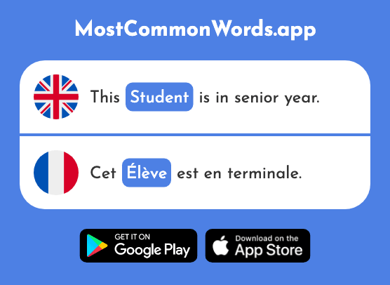 Pupil, student - Élève (The 1068th Most Common French Word)