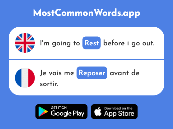 Rest - Reposer (The 776th Most Common French Word)