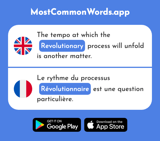 Revolutionary - Révolutionnaire (The 2471st Most Common French Word)