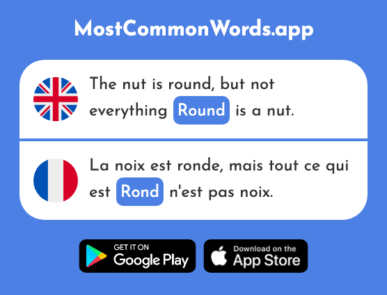 Round - Rond (The 2268th Most Common French Word)