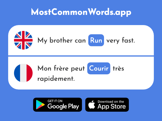 Run - Courir (The 1447th Most Common French Word)