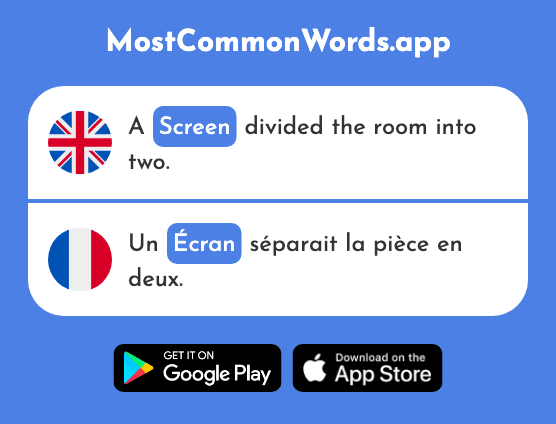 Screen - Écran (The 2421st Most Common French Word)