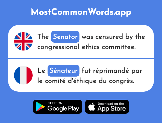 Senator - Sénateur (The 684th Most Common French Word)