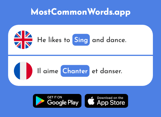 Sing - Chanter (The 1820th Most Common French Word)
