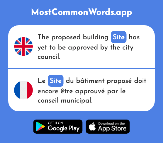 Site - Site (The 1462nd Most Common French Word)