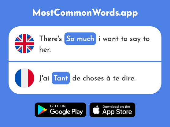 So much, so many - Tant (The 181st Most Common French Word)