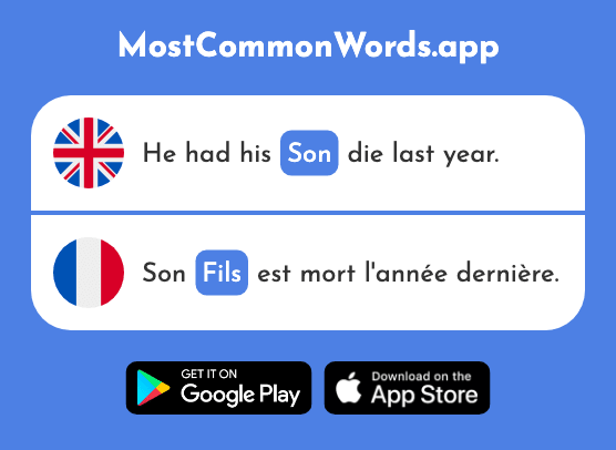 Son - Fils (The 735th Most Common French Word)
