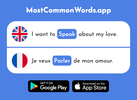 Speak - Parler (The 106th Most Common French Word)