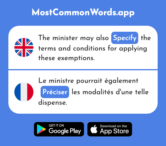 State, specify, clarify - Préciser (The 745th Most Common French Word)