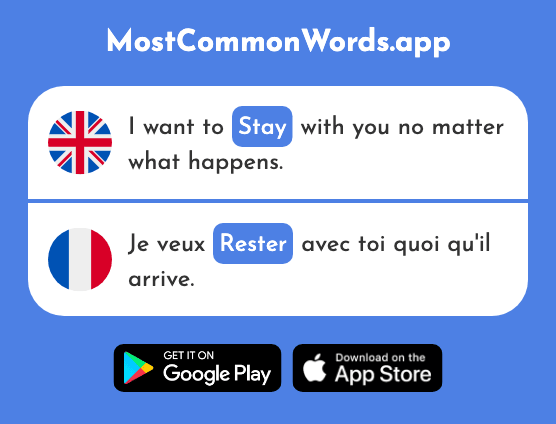Stay - Rester (The 100th Most Common French Word)