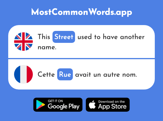 Street - Rue (The 598th Most Common French Word)