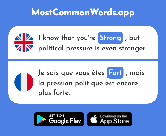 Strong - Fort (The 107th Most Common French Word)