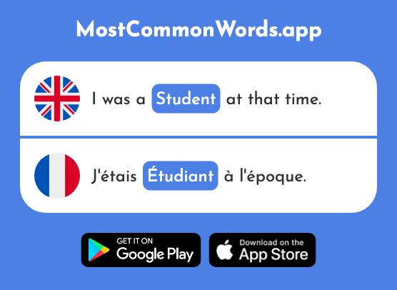 Student - Étudiant (The 1064th Most Common French Word)