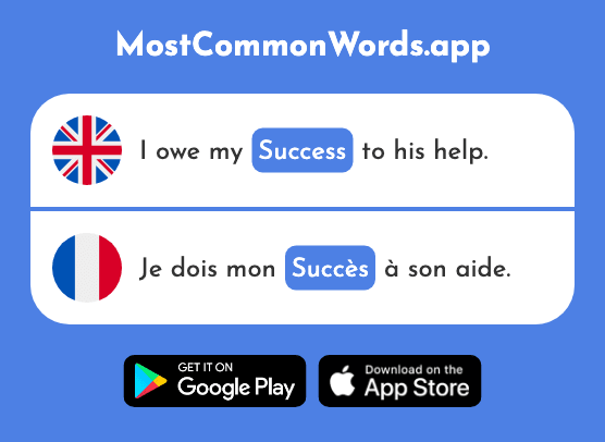 Success - Succès (The 620th Most Common French Word)