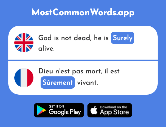 Surely - Sûrement (The 1750th Most Common French Word)