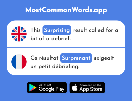 Surprising - Surprenant (The 2951st Most Common French Word)