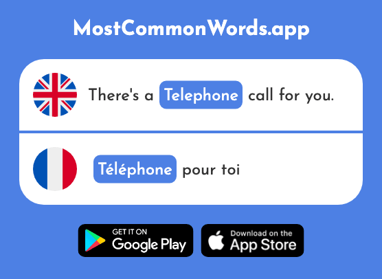 Telephone - Téléphone (The 1366th Most Common French Word)