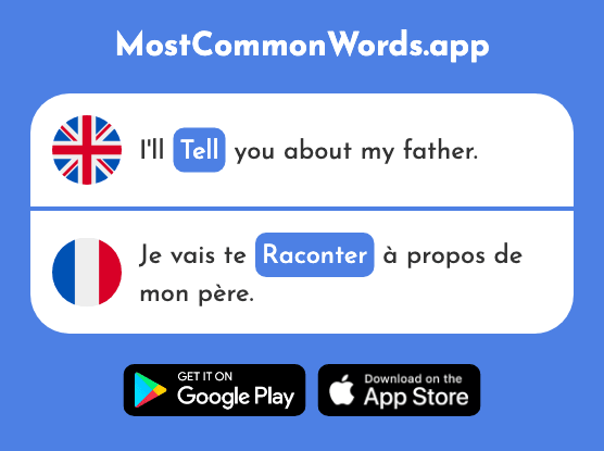 Tell - Raconter (The 890th Most Common French Word)