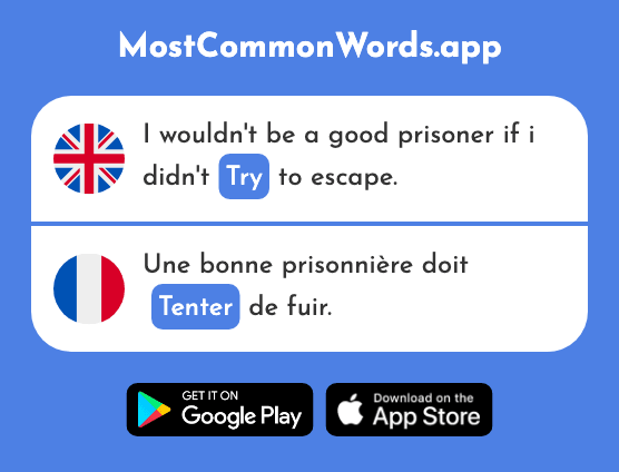Tempt, try - Tenter (The 347th Most Common French Word)