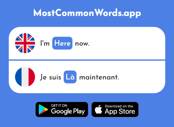 There, here - Là (The 109th Most Common French Word)