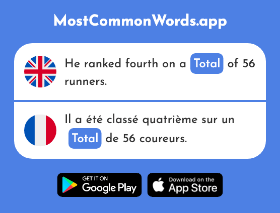 Total - Total (The 658th Most Common French Word)