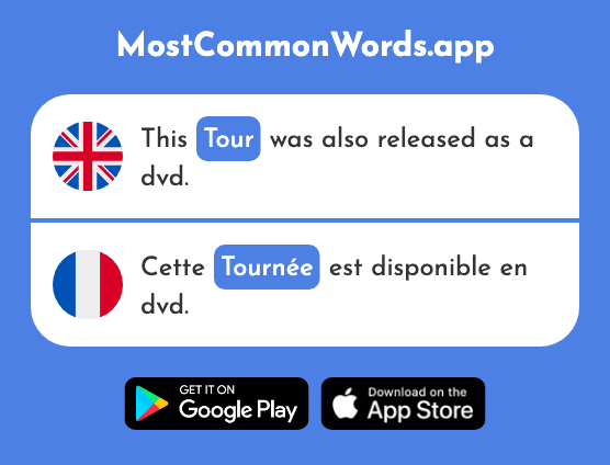 Tour, round - Tournée (The 2691st Most Common French Word)