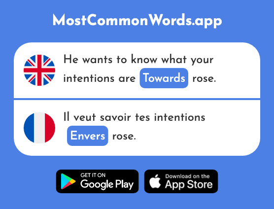 Towards - Envers (The 1151st Most Common French Word)