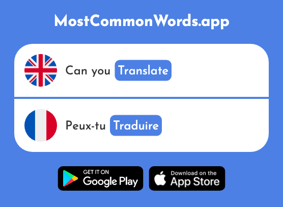 Translate - Traduire (The 1125th Most Common French Word)