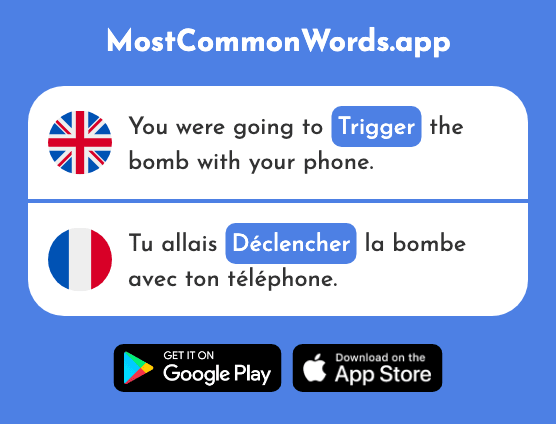 Trigger, release, unleash - Déclencher (The 2152nd Most Common French Word)