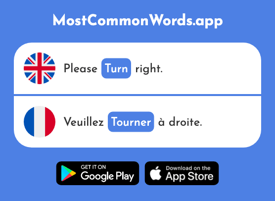 Turn - Tourner (The 669th Most Common French Word)