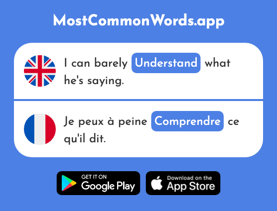 Understand - Comprendre (The 95th Most Common French Word)