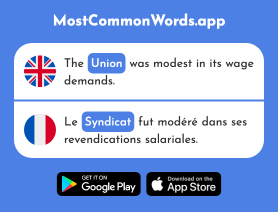 Union - Syndicat (The 1528th Most Common French Word)