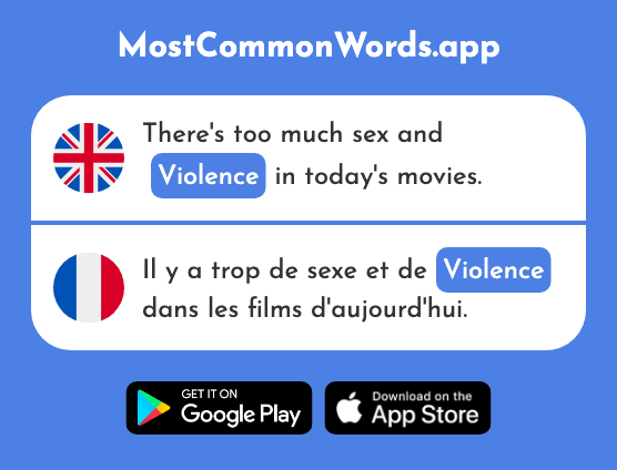Violence - Violence (The 602nd Most Common French Word)