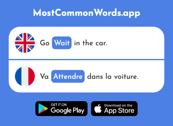 Wait - Attendre (The 155th Most Common French Word)