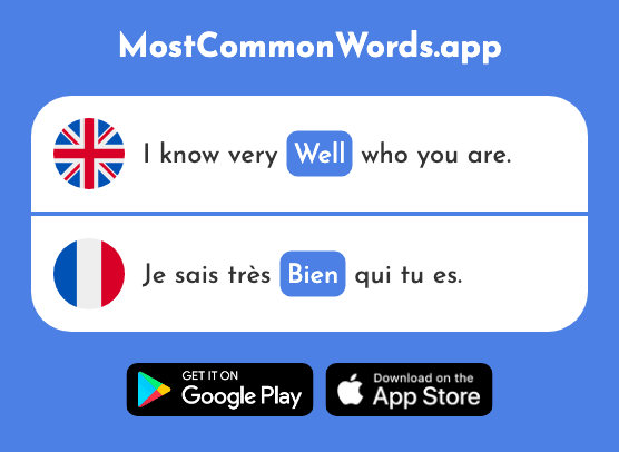 Well - Bien (The 47th Most Common French Word)